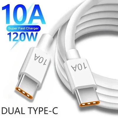 10A USB Type-C Data Cable 120W Phone Quick Charge Wire PD Fast Charging Cord For
