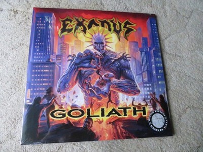 EXODUS GOLIATH ORANGE RED MARBLED VINYL 500 Stk Kreator Carcass Slayer Anthrax