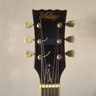 Vintage Lemon Drop V100 PGM E-Gitarre im Les Paul-Stil mit 2x Humbucker