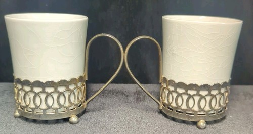 Wedgwood Ltd England Demitasse Cup & Holder Pair Vintage Ironstone Tunstall - Picture 3 of 10