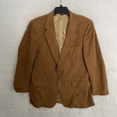 Christian Dior X Hart Schaffner Marx Mens Blazer Jacket Brown Medium Cashmere