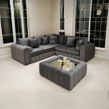 Corner Sofa 2C2 | Lily | Plush & Naples Velvet Comfy Modern Design Coffee Table