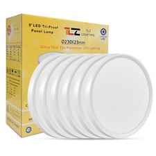 6PK 9 Inch LED Flush Mount Ceiling Light, 18W, 1860LM, 3000K/4000K/6000K CCT ...