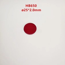25x2.0mm 650nm HB650 IPC Red glass filter infrared transmission