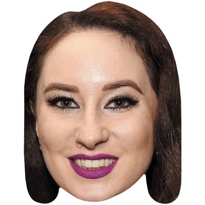 Robyn Adele Anderson (Purple Lipstick) Big Head. Larger than life mask.