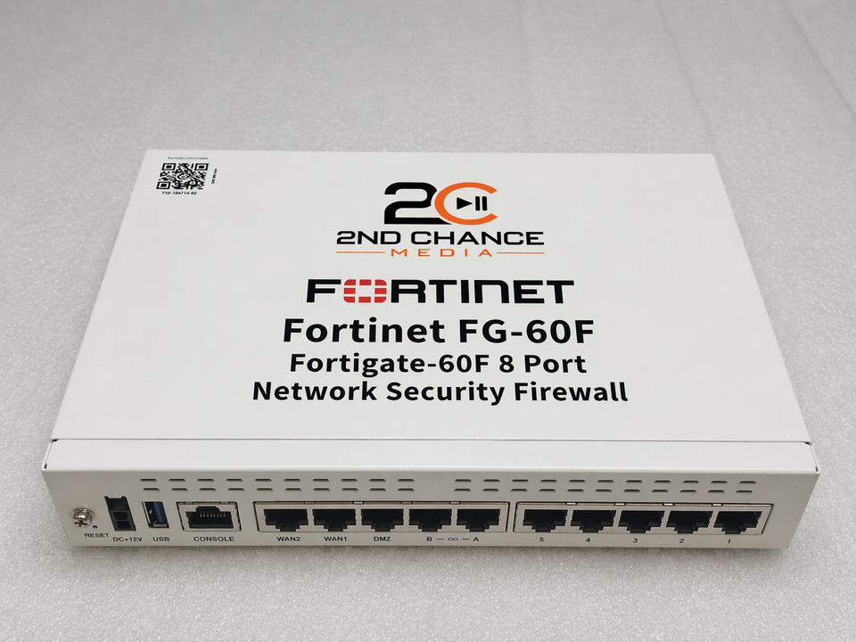 Fortinet FG-60F Fortigate-60F 8 Port Network Security Firewall ...