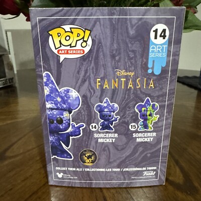 FUNKO POP!  FANTASIA  SORCERER MICKEY  ⑭ Funko Pop! Art Series: Disney Fantasia Sorcerer Mickey #14