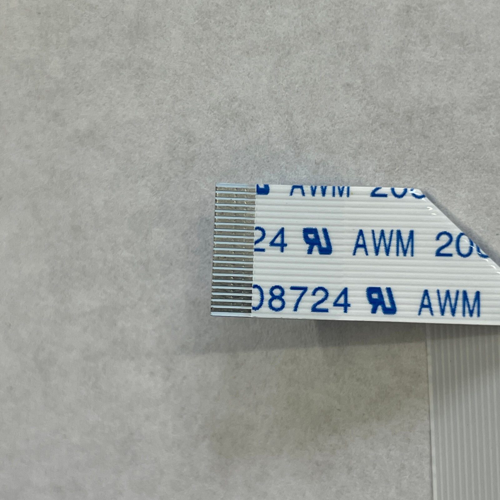 Genuine AWM 20624 20-Pin 186mm x 11mm Flat Ribbon Cable E308724 80C 60V ...