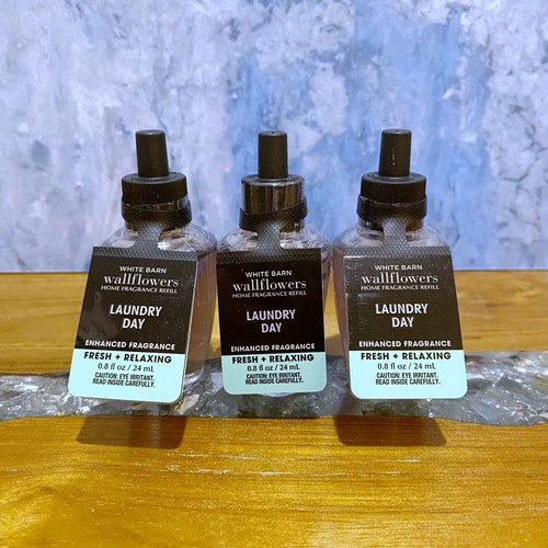 3X New Bath & Body Works LAUNDRY DAY Scented Fragrance Wallflower