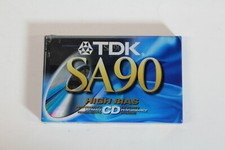 TDK SA90 High Bias Ultimate Performance Type II Blank Audio Tape NEW