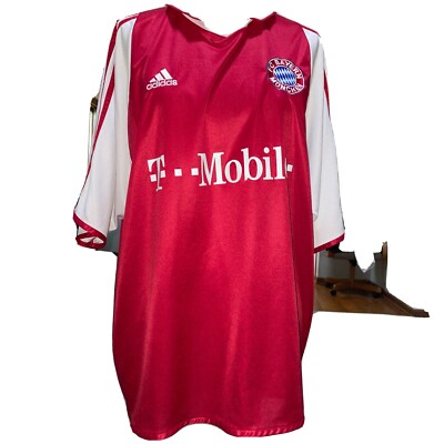 FC Bayern Munich Adidas Climalite T Mobile Soccer Jersey Size
