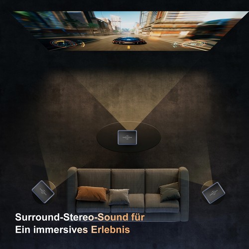 XGODY 4K UHD LED WiFi Projektor 1080P Kino domowe Projektor Ekran HDMI 12000 lumenów - Zdjęcie 11 z 11
