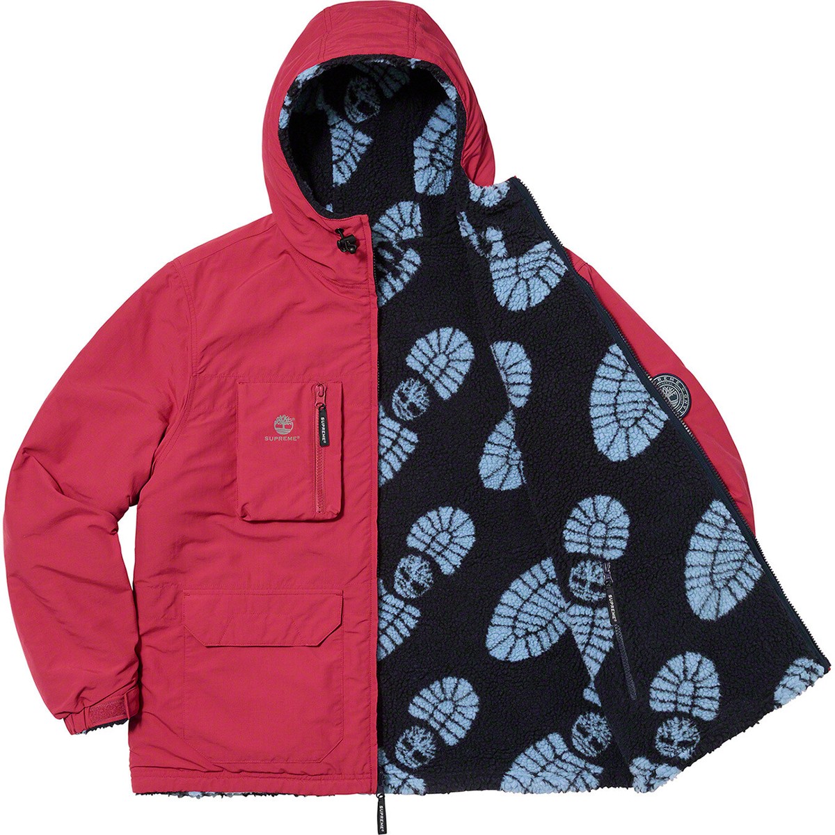 Supreme x Timberland Reversible Ripstop Jacket *Burgundy* XL Supreme x Timberland Reversible Ripstop Jacket *Burgundy* XL