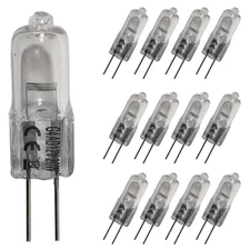 (12 Pack) G4 Bulbs 12V 20W Bi-pin Base Light Bulb, Landscape, Under Cabinet