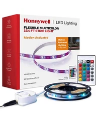 Honeywell Multi Color Sound Reactive RGB LED Strip Light with Remote Power