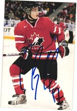 Cody Goloubef Autographed 4x6 Color Photo Team Canada #17 Red A
