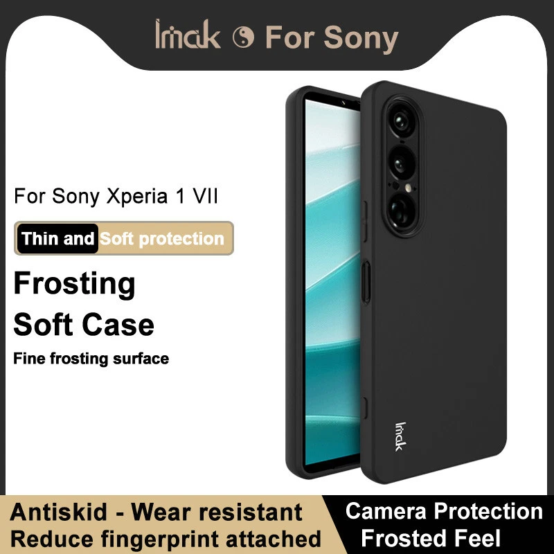 Funda blanda IMAK delgada mate antideslizante TPU para Sony Xperia 1 VII/10 VII Foto 4 de 4