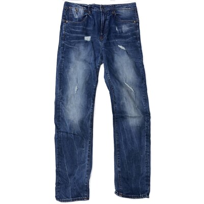 G-STAR Herren Lt. Aged Destroy Blue Type C 3D Super Slim Jeans UVP 80£