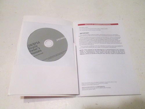 Cycling Specialized Bicycle Owners Manual 9th Edition 2007 with CD, Stored Only - Picture 5 of 10