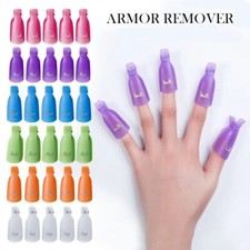 Nail Clips Soak Off Clip Gel Polish Remover Cap wrap Reusable Home & Salon 10Pc