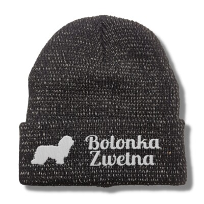 Bolonka Zwetna reflektierende Mütze Stickerei Hund Winter Strickmütze reflex Bea