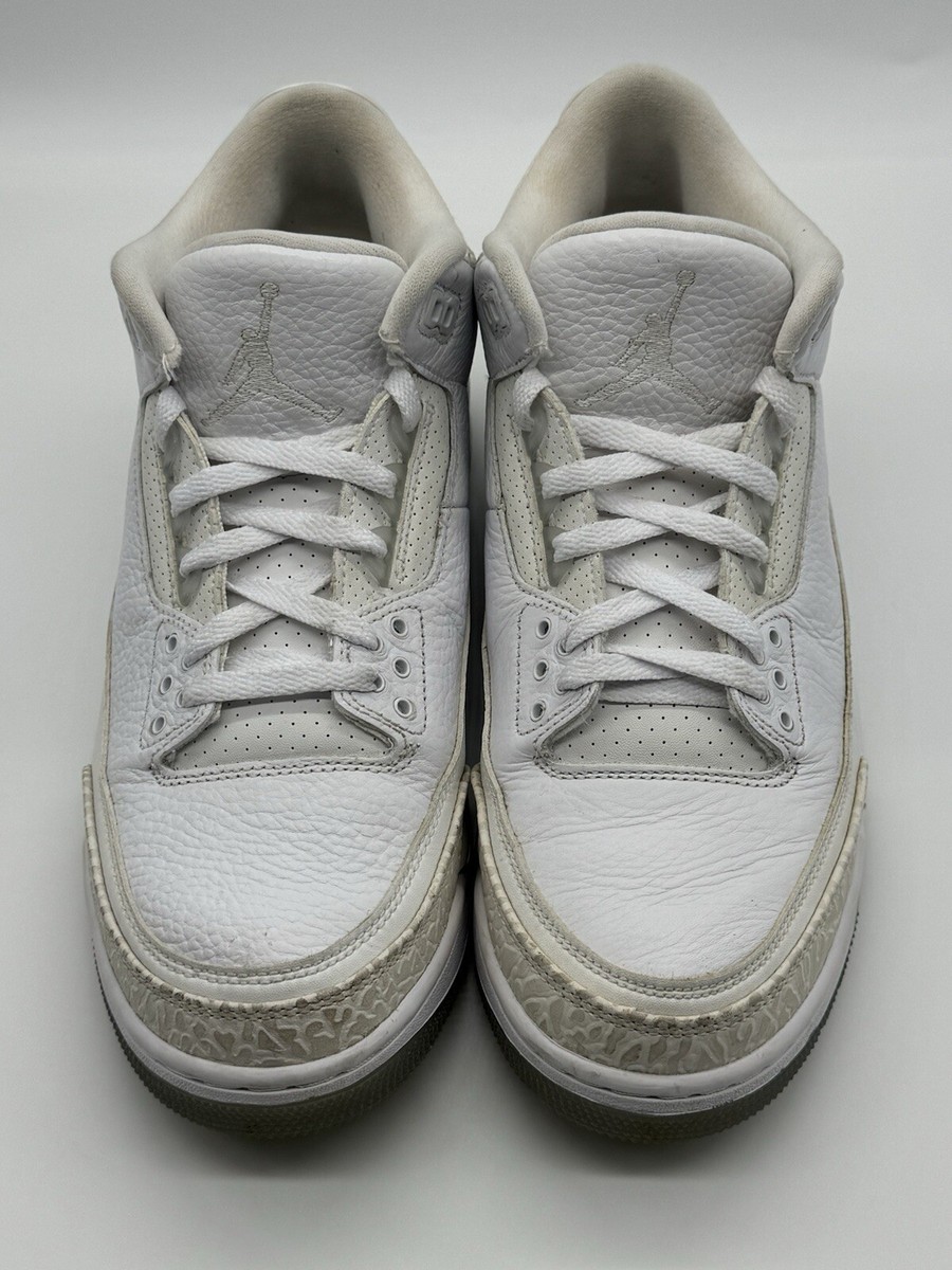 VNDS - Size 10 - Air Jordan 3 Retro Triple White - 136064 VNDS - Size 10 - Air Jordan 3 Retro Triple White - 136064