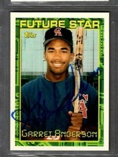 1994 Topps #84 Garret Anderson Future Star Baseball Signed Autograph (Q48) TPD34