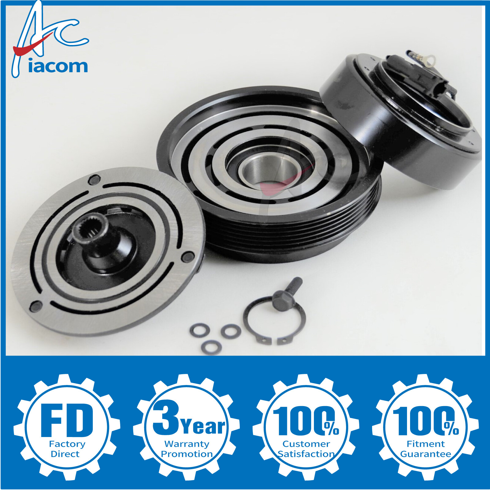 New HS18 AC Compressor Clutch Kits 68190 Fits Hyundai Tucson V6 2.7L