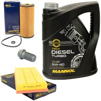 MotoröL Filter Set 5W40 5 Liter + ÖLablassschraube FüR Mercedes A160 B200 W169