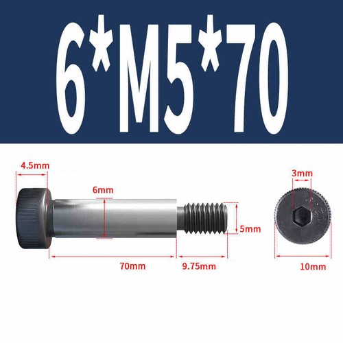 Shoulder Screws Allen Bolt Thread Socket Head High Tensile 12.9 M5 M6- M16 Steel - Picture 17 of 166