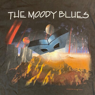 Moody Blues Shirt Mens XL Spring 1996 Tour Concert Black Tee