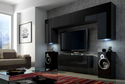 Future 2 1A Modernes Wohnzimmer Wohnwand Wohnschrank Schrankwand Möbel TV Schran