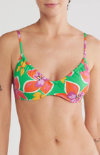 Sanctuary Women's Hidden Underwire Bikini Top Size D   15185