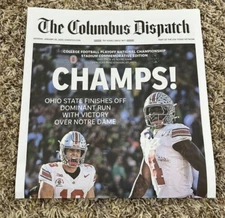 Ohio State National Champions Stadium Edition Newspaper Special Champs 2025