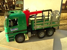 BRUDER    TOYS OF GERMANY MERCEDES LOGGING TRUCK 4143 NO LOGS 