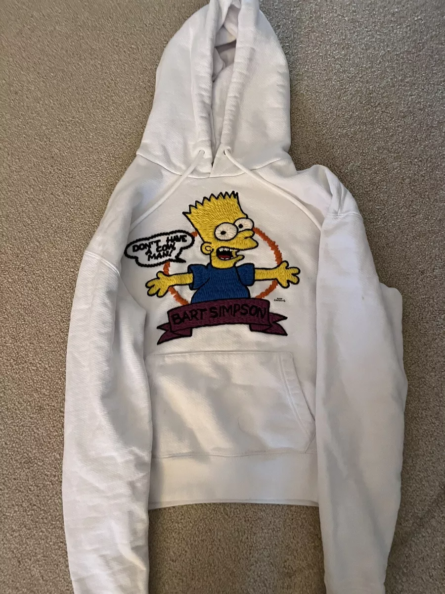 Bart simpson hoodie off white new arrivals