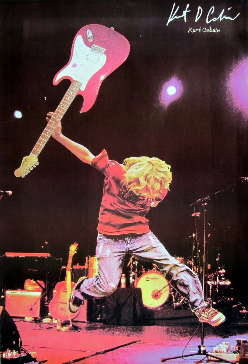 Nirvana Kurt Cobain live ポスター Amazon.co.jp: Nirvana – Framed音楽ポスター/印刷( Kurt Cobain