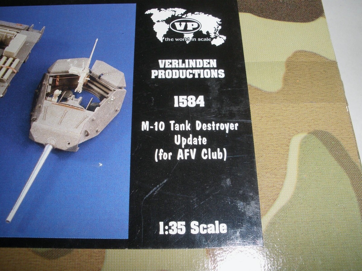 Verlinden 1/35 Scale M10 Tank Destroyer Update for AFV - #1584 - NOS Verlinden 1/35 Scale M10 Tank Destroyer Update for AFV - #1584 - NOS