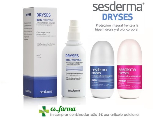 SESDERMA Dryses Deodorant Antiperspirant Man Woman ROLL-ON Deo Body