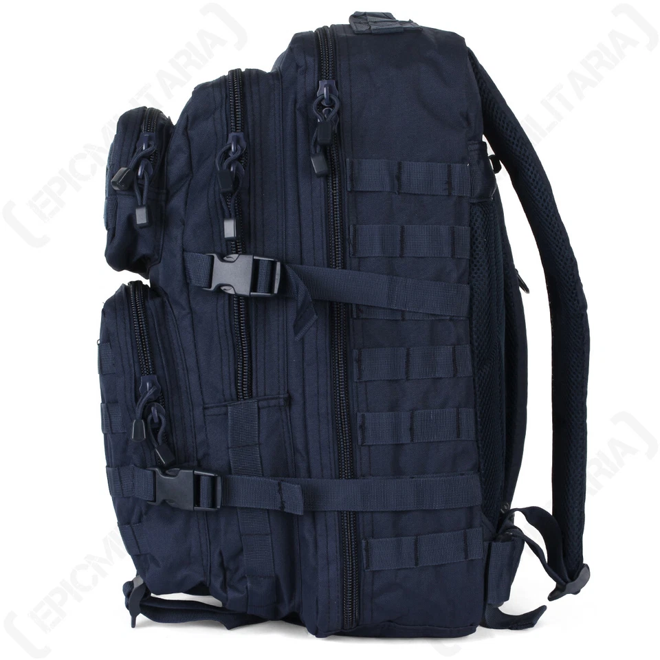 Azul Marino MOLLE Asalto Paquete Grande - Mochila Bolso 36L Ej?rcito Nuevo - Imagen 4 de 4