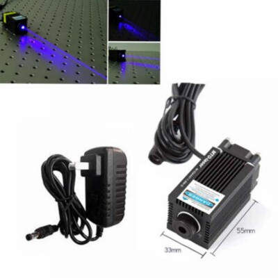 Mini Carving 450nm 4W Pure Blue Dot Laser Diode Module 33x55mm
