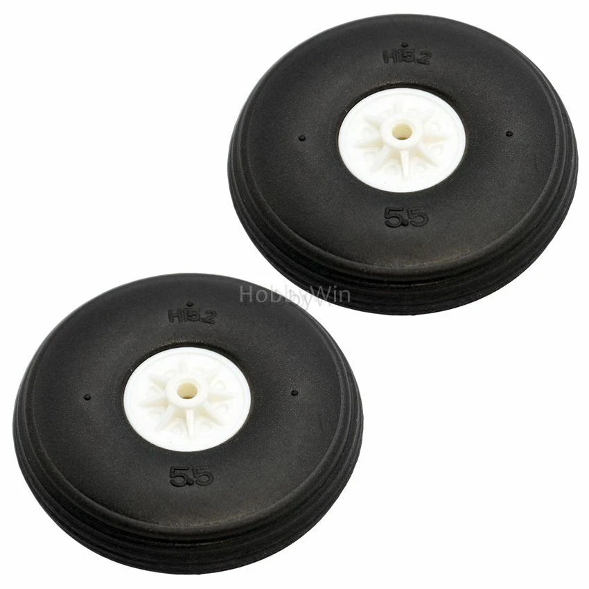 55x15mm PU Tire 2P for RC Model Airplane Landing Warbird Glider Sporter Trainer - Image 3 of 4