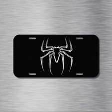 Spiderman Veneno Negro Hombre Araña Héroe Vehículo Placa Frontal Auto Etiqueta NUEVO