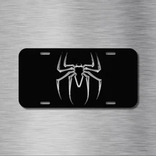 Spiderman Black Venom Spider man Hero Vehicle License Plate Front Auto Tag NEW