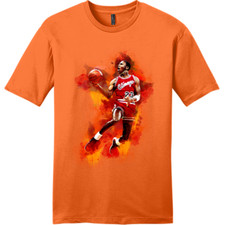 NEW Art Society x SWOD MJ WATERCOLOR Tee Shirt ORANGE SMALL-4XLARGE MADE IN USA