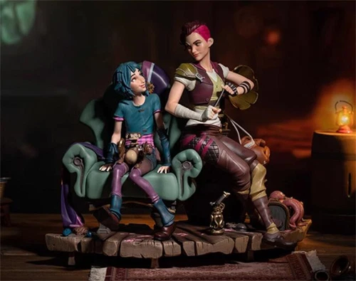 LOL Arcane League of Legends Vi & Jinx 1/6 Figure Model Collectible Original - Picture 4 of 12