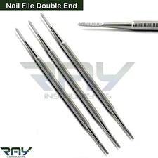 3 Pcs Chiropody Ingrown Toe Nail File Double End Podiatry Nails Care Tools