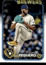 2024 Topps Update #US17 Elvis Peguero Milwaukee Brewers
