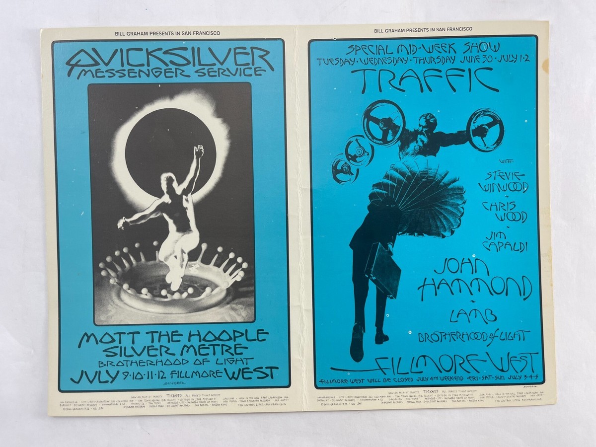 BG 241 242 Quicksilver Mott Traffic Fillmore 1970 Singer Double