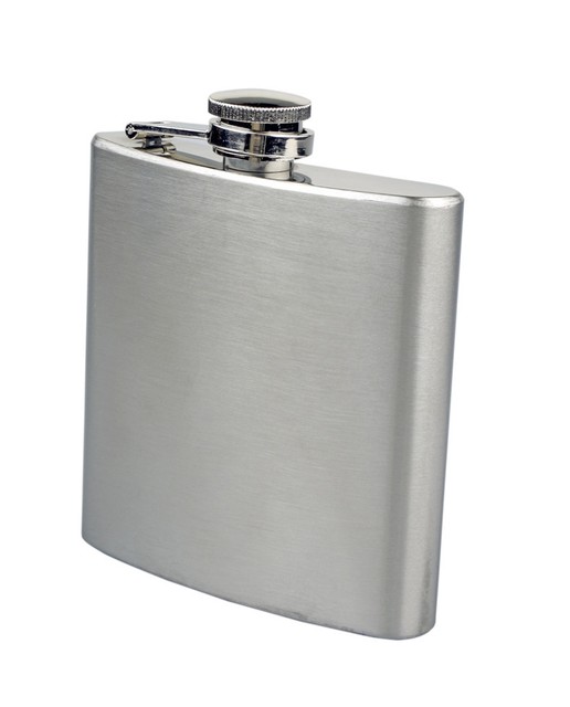 Flask & Funnel Hip Pocket Decanter Canteen 6oz Stainless Steel Liquor